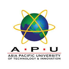 Asia Pacific University of Technology and Innovation logo featuring a globe with atomic orbits and the APU acronym